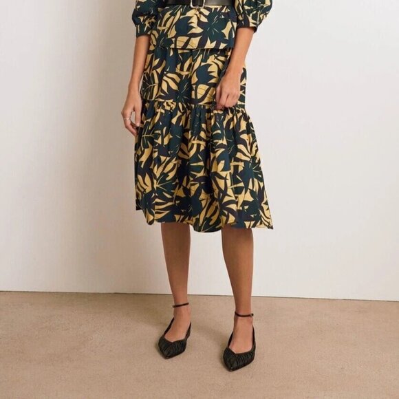 Ba&sh Wendy Printed Midi Skir Flared M